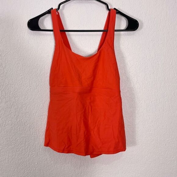 Title Nine Orange Tankini Swimsuit Top - Picture 1 of 5